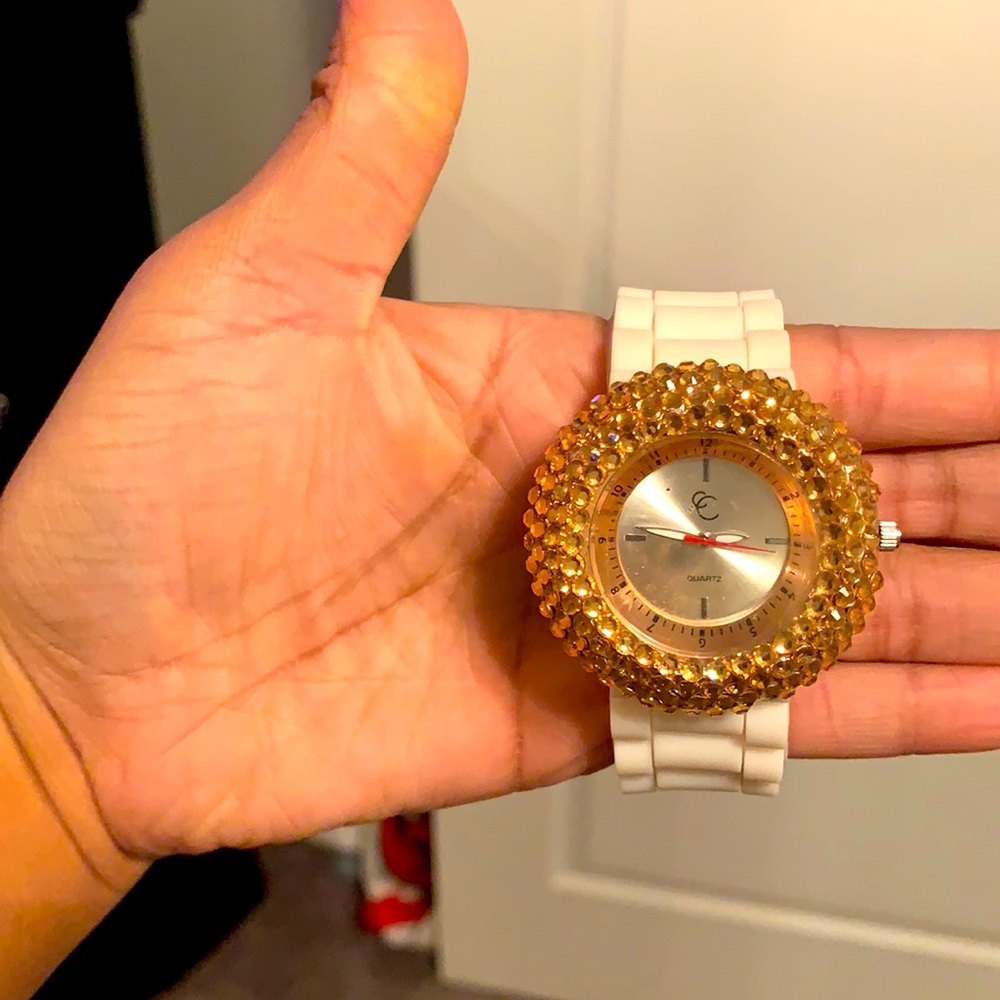 Bling face watch